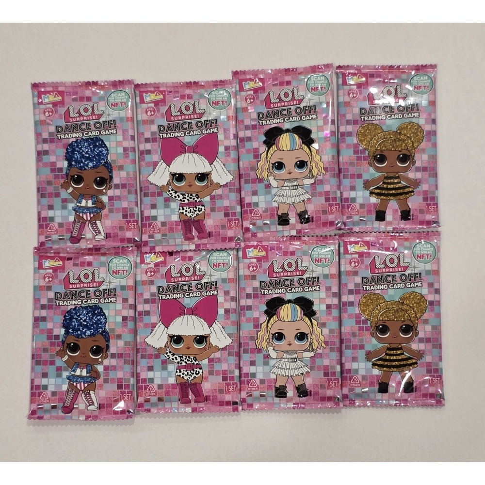 Lot‎ of 8 Packs of LOL Surprise! Dance Off! Card Game Cards - Sealed Packs